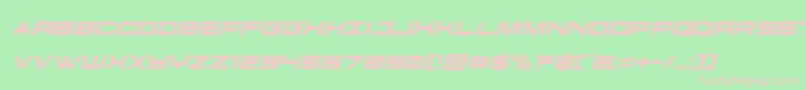 futureforcesital Font – Pink Fonts on Green Background