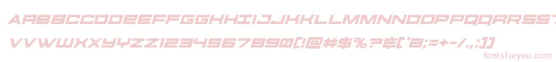 Czcionka futureforcesital – różowe czcionki na białym tle