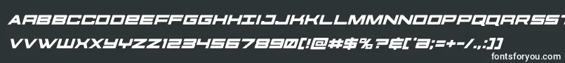 futureforcesital Font – White Fonts on Black Background