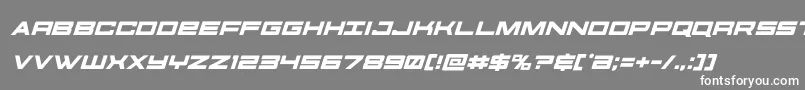 futureforcesital Font – White Fonts on Gray Background