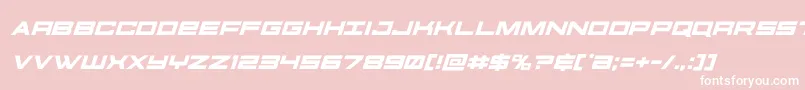 Шрифт futureforcesital – белые шрифты на розовом фоне