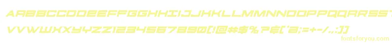 futureforcesital-fontti – keltaiset fontit valkoisella taustalla