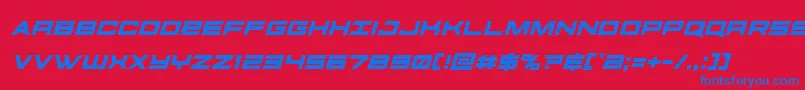 futureforcesital Font – Blue Fonts on Red Background