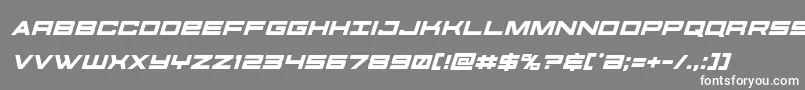 futureforcesital Font – White Fonts on Gray Background