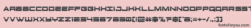 futureforceslaser Font – Black Fonts on Pink Background