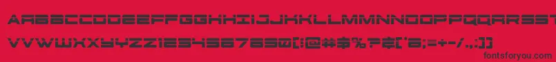 futureforceslaser Font – Black Fonts on Red Background