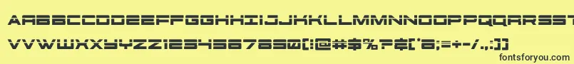 futureforceslaser Font – Black Fonts on Yellow Background