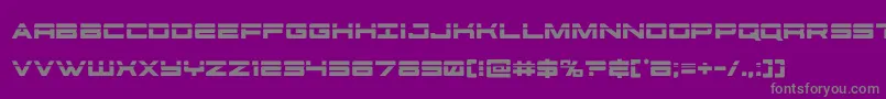 Police futureforceslaser – polices grises sur fond violet