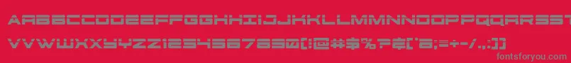 futureforceslaser Font – Gray Fonts on Red Background