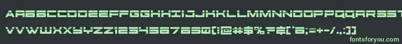 futureforceslaser Font – Green Fonts on Black Background