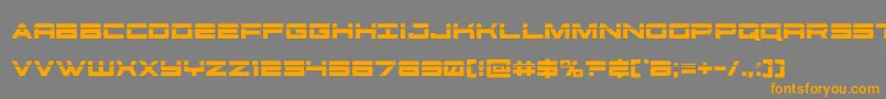 Czcionka futureforceslaser – pomarańczowe czcionki na szarym tle