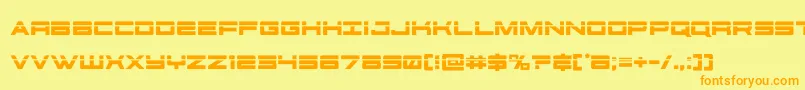 fuente futureforceslaser – Fuentes Naranjas Sobre Fondo Amarillo