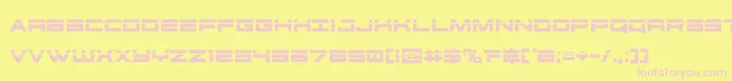 futureforceslaser Font – Pink Fonts on Yellow Background