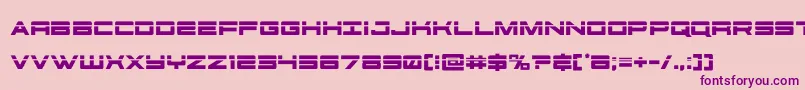 futureforceslaser-Schriftart – Violette Schriften auf rosa Hintergrund