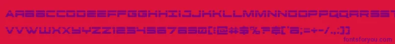 Fonte futureforceslaser – fontes roxas em um fundo vermelho