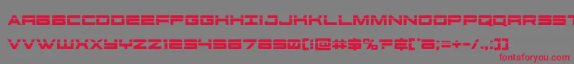 futureforceslaser Font – Red Fonts on Gray Background