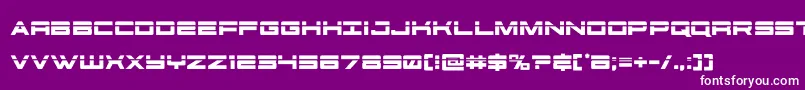Шрифт futureforceslaser – белые шрифты на фиолетовом фоне