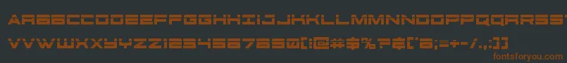 futureforceslaser Font – Brown Fonts on Black Background