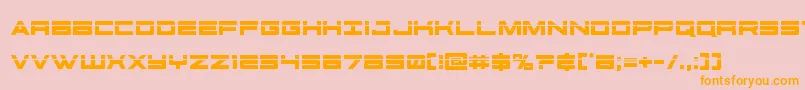 futureforceslaser Font – Orange Fonts on Pink Background