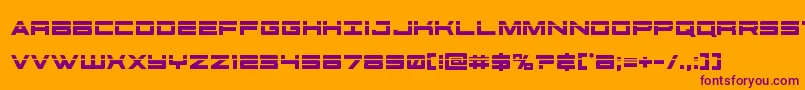 futureforceslaser Font – Purple Fonts on Orange Background