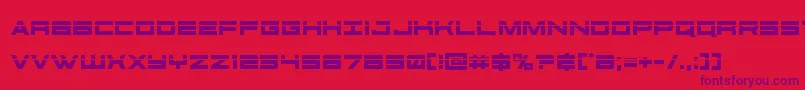 futureforceslaser Font – Purple Fonts on Red Background