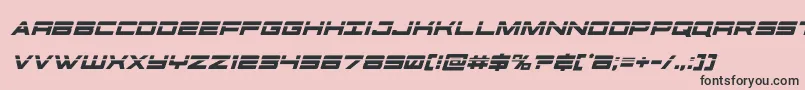 futureforceslaserital Font – Black Fonts on Pink Background