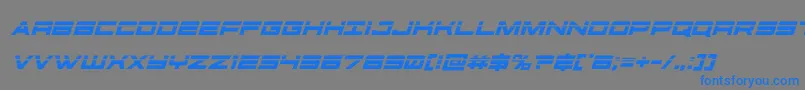 futureforceslaserital Font – Blue Fonts on Gray Background