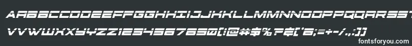 futureforceslaserital Font – White Fonts on Black Background