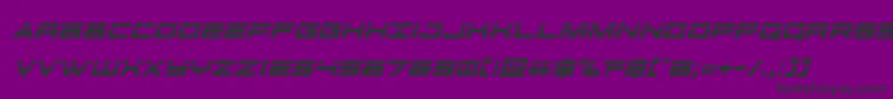 futureforceslaserital Font – Black Fonts on Purple Background