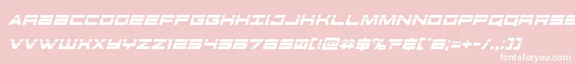 futureforceslaserital Font – White Fonts on Pink Background