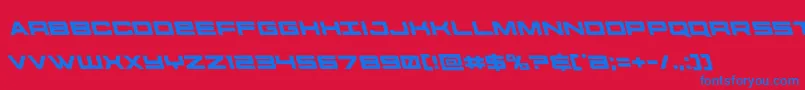 futureforcesleft Font – Blue Fonts on Red Background