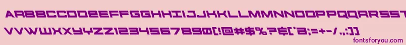 futureforcesleft Font – Purple Fonts on Pink Background