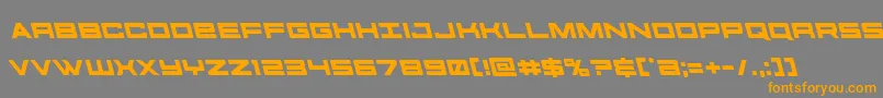 futureforcesleft Font – Orange Fonts on Gray Background