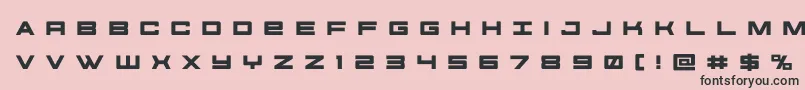 futureforcesrtitle Font – Black Fonts on Pink Background