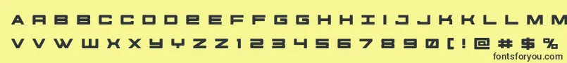 futureforcesrtitle Font – Black Fonts on Yellow Background