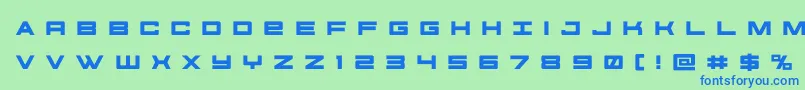 futureforcesrtitle Font – Blue Fonts on Green Background