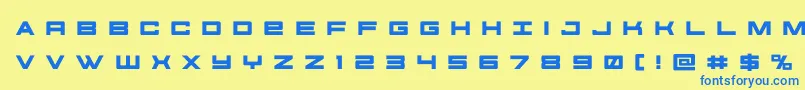 More about futureforcesrtitle Font futureforcesrtitle Font – Blue Fonts on Yellow Background