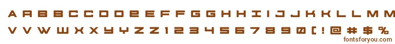 futureforcesrtitle Font – Brown Fonts on White Background