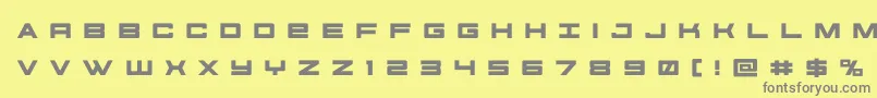 futureforcesrtitle Font – Gray Fonts on Yellow Background