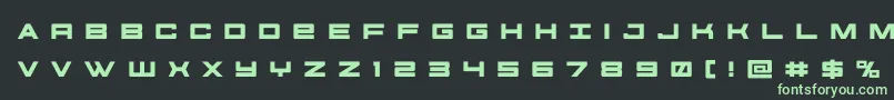 futureforcesrtitle Font – Green Fonts on Black Background