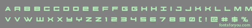 futureforcesrtitle Font – Green Fonts on Gray Background