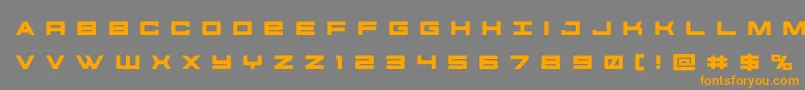 futureforcesrtitle Font – Orange Fonts on Gray Background