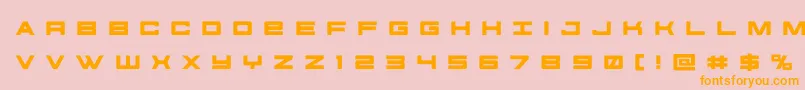 futureforcesrtitle Font – Orange Fonts on Pink Background