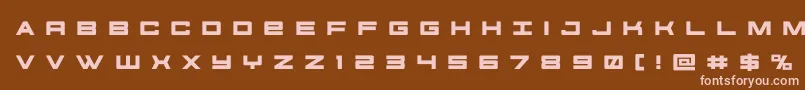 futureforcesrtitle Font – Pink Fonts on Brown Background