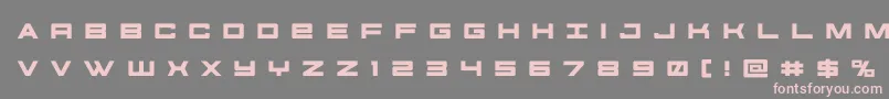 futureforcesrtitle Font – Pink Fonts on Gray Background