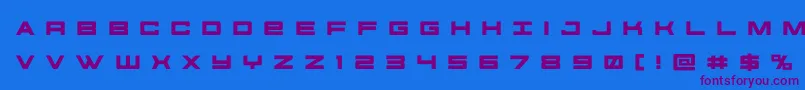 futureforcesrtitle Font – Purple Fonts on Blue Background