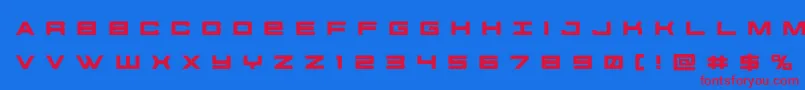 Police futureforcesrtitle – polices rouges sur fond bleu