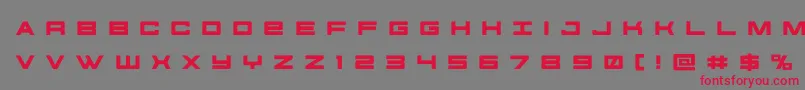 futureforcesrtitle Font – Red Fonts on Gray Background