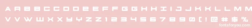 フォントfutureforcesrtitle – ピンクの背景に白い文字