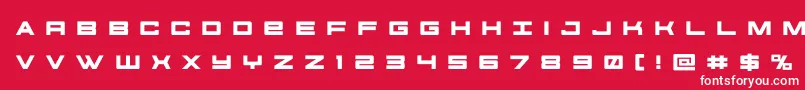 futureforcesrtitle Font – White Fonts on Red Background